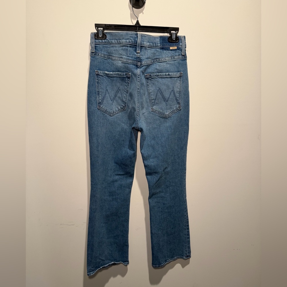 MOTHER Light Blue Straight Leg Jeans - Picture 3 of 7